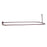 24" Rectangular Shower Rod with Supports