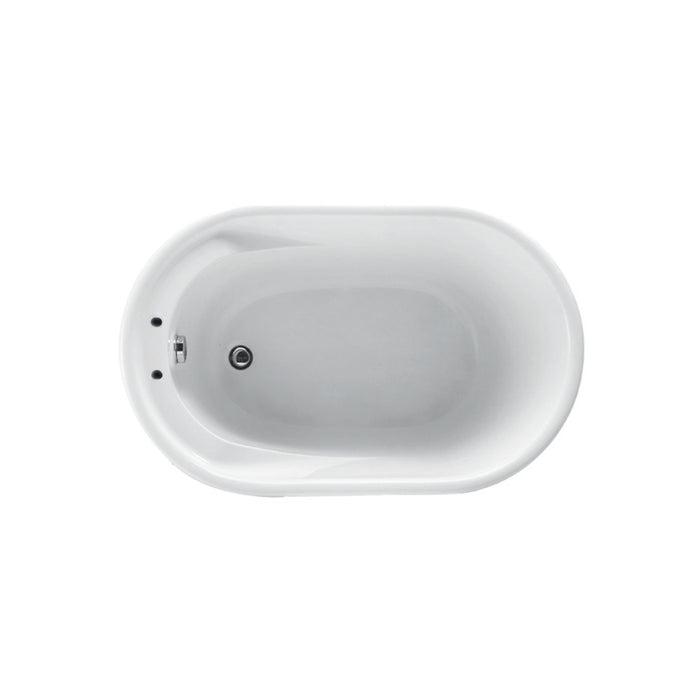 Pearl 47" Freestanding Acrylic Tub with Integral Drain