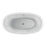Naomi 67" Acrylic Double Slipper Tub with Integral Drain and Overflow