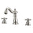 Aldora Widespread Lavatory Faucet with Metal Cross Handles