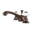 Marsala Widespread Lavatory Faucet with Porcelain Cross Handles