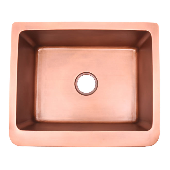 Cilantro Single Bowl Copper Farmer Sink