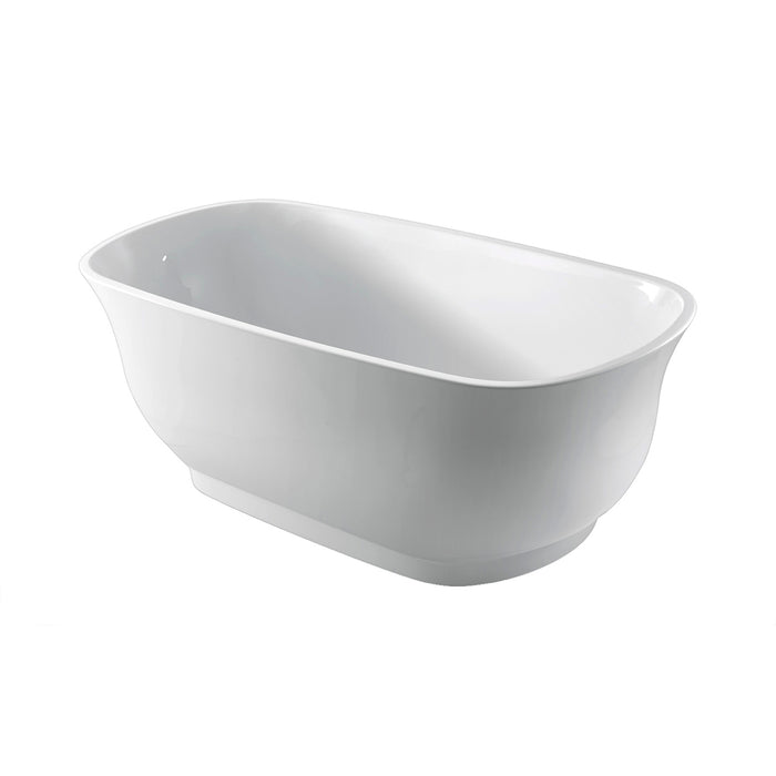 Ceres 59" Acrylic Tub with Integral Drain and Overflow