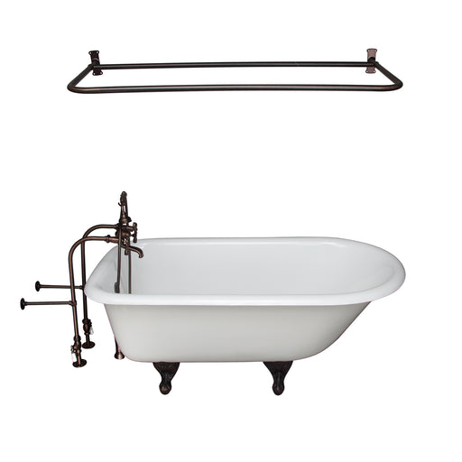 Brocton 65″ Cast Iron Roll Top Tub Kit – Oil Rubbed Bronze Accessories