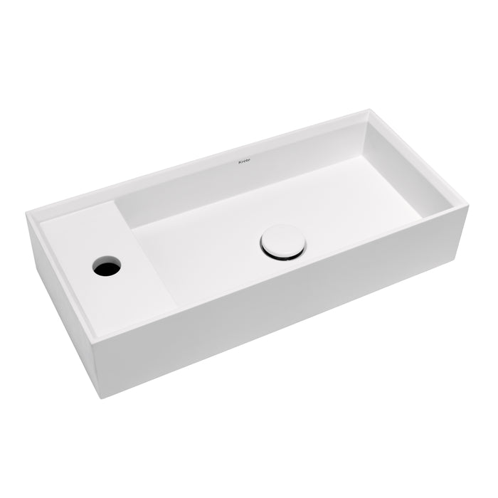 Sisi 21" Wall Mount Basin with Drain