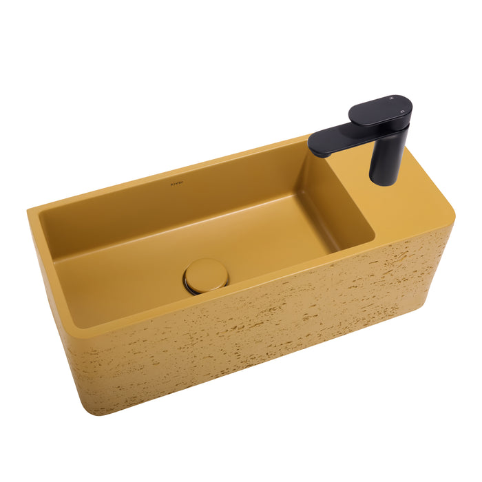 Galini 21" Wall Mount Basin with Drain