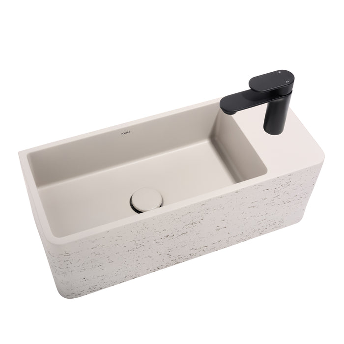 Galini 21" Wall Mount Basin with Drain