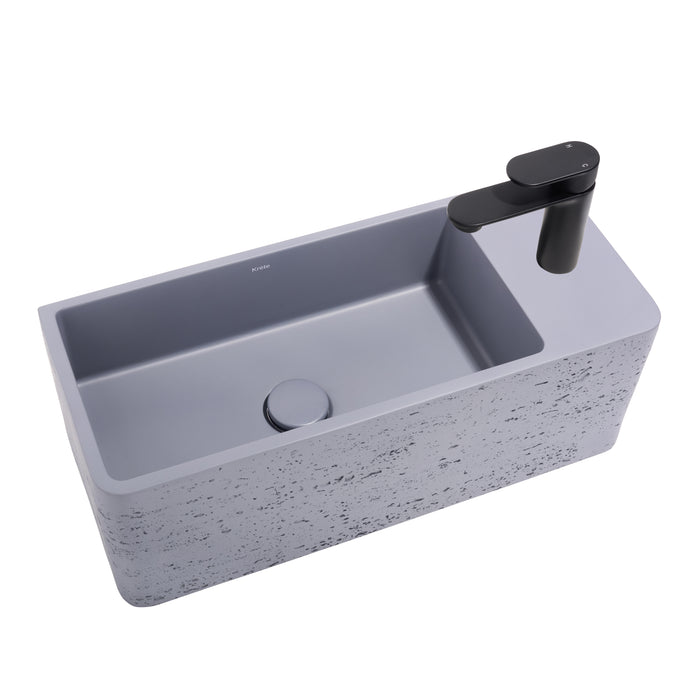 Galini 21" Wall Mount Basin with Drain