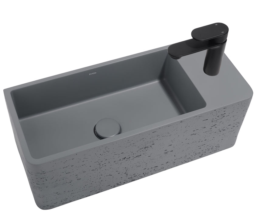 Galini 21" Wall Mount Basin with Drain