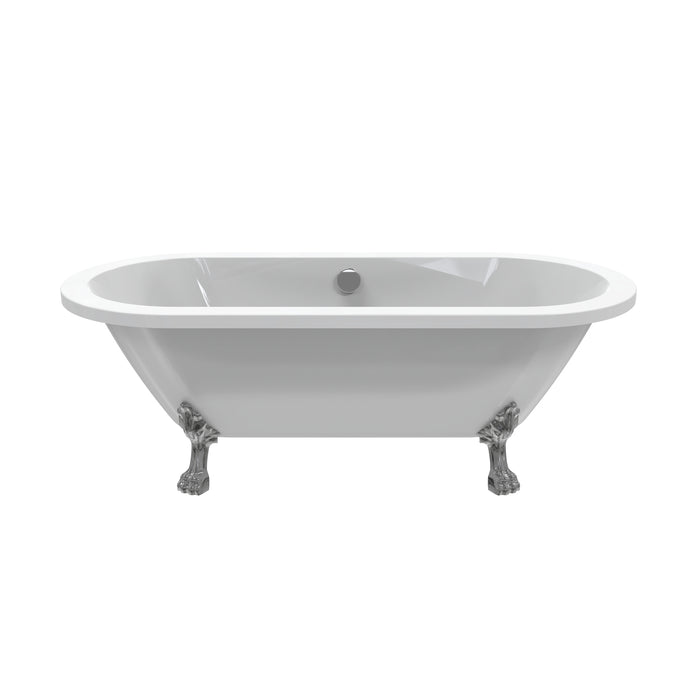 Compton 70" Acrylic Double Roll Top Tub
