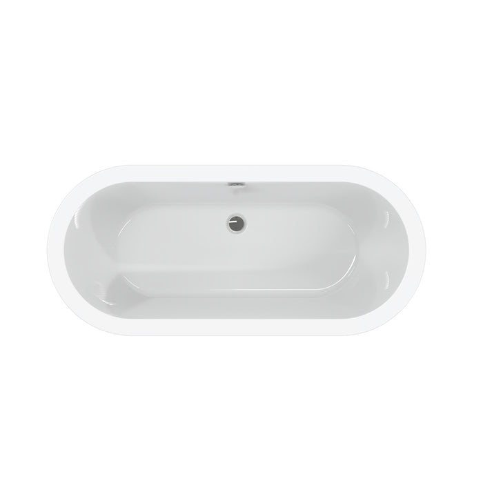 Compton 70" Acrylic Double Roll Top Tub