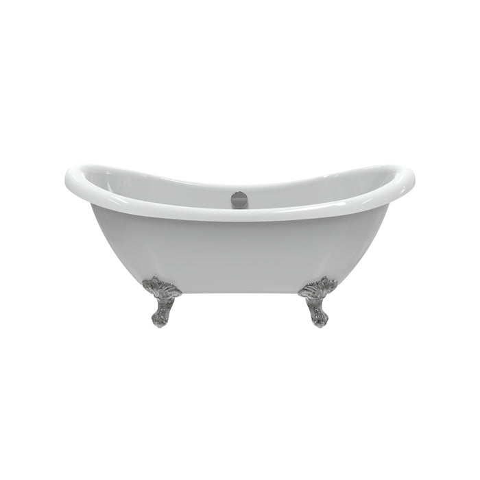 Monterrey 63" Acrylic Double Slipper Tub