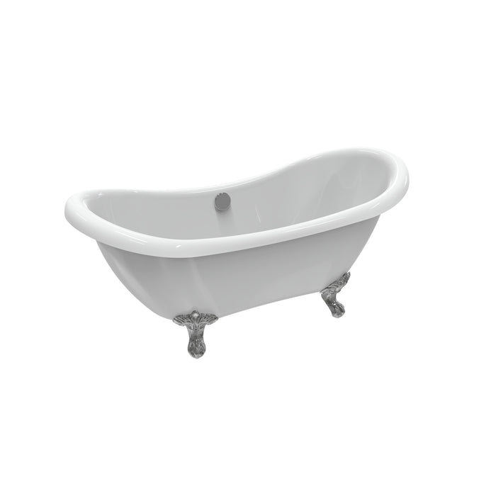 Monterrey 63" Acrylic Double Slipper Tub