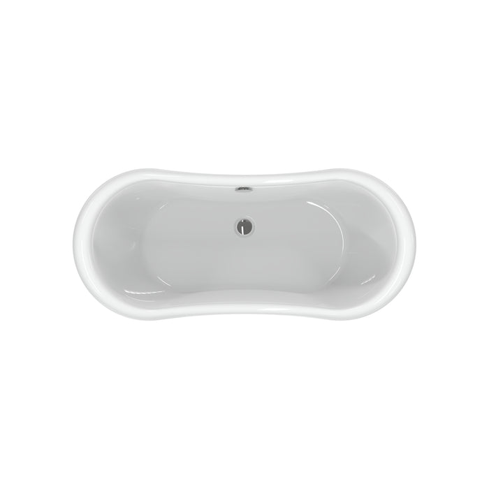 Monterrey 63" Acrylic Double Slipper Tub