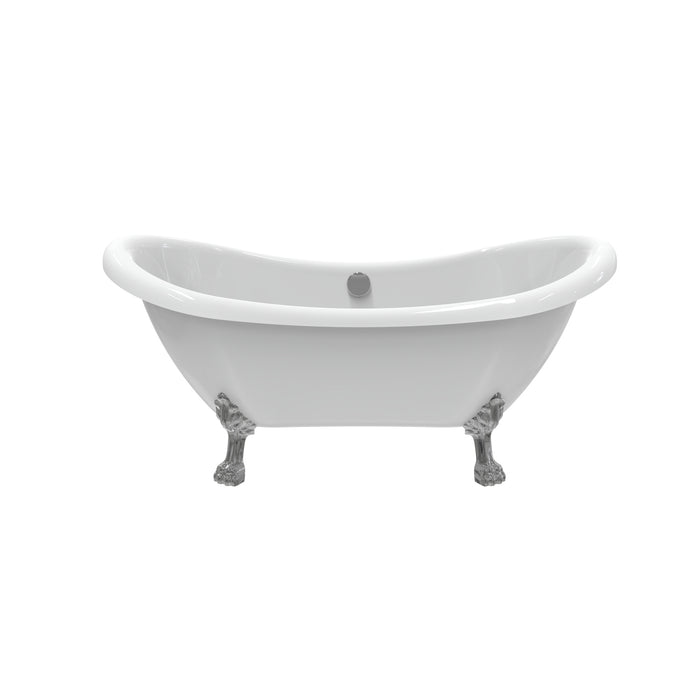 Monterrey 63" Acrylic Double Slipper Tub