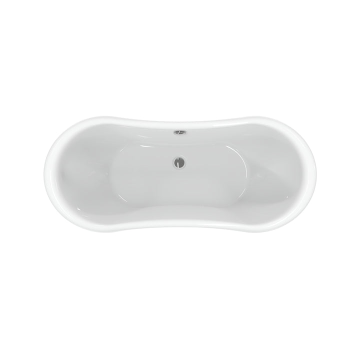 Monterrey 63" Acrylic Double Slipper Tub