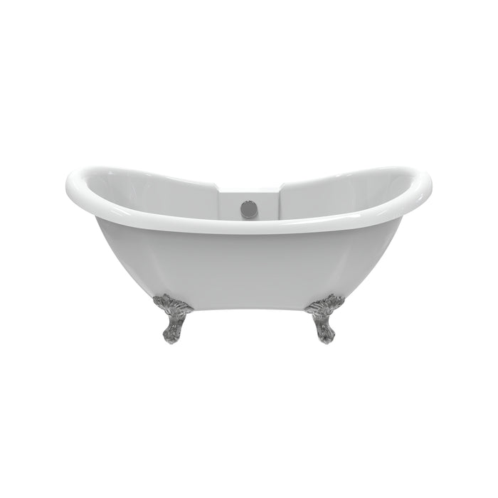 Monterrey 63" Acrylic Double Slipper Tub