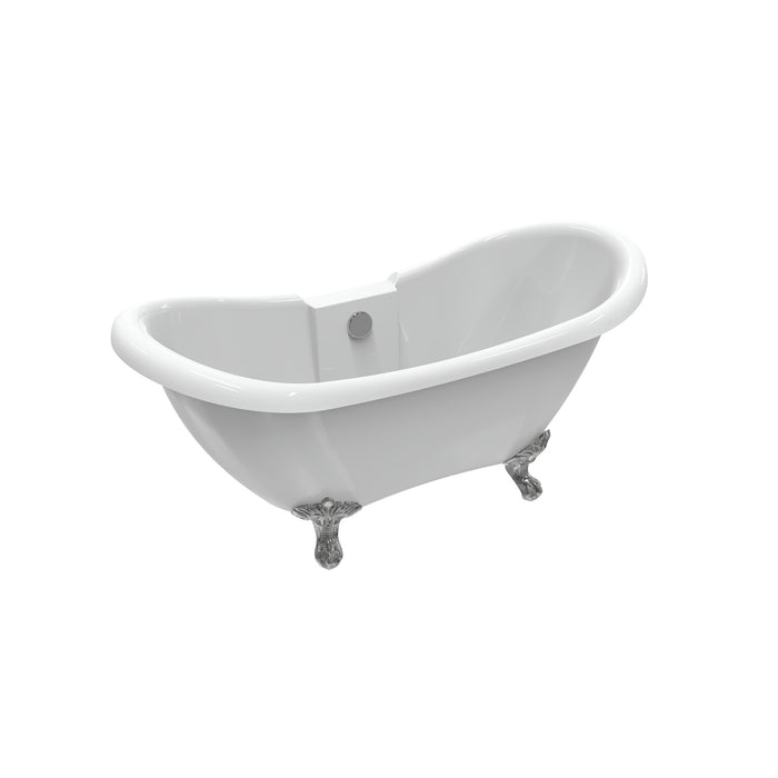 Monterrey 63" Acrylic Double Slipper Tub