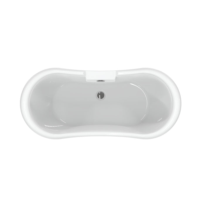 Monterrey 63" Acrylic Double Slipper Tub
