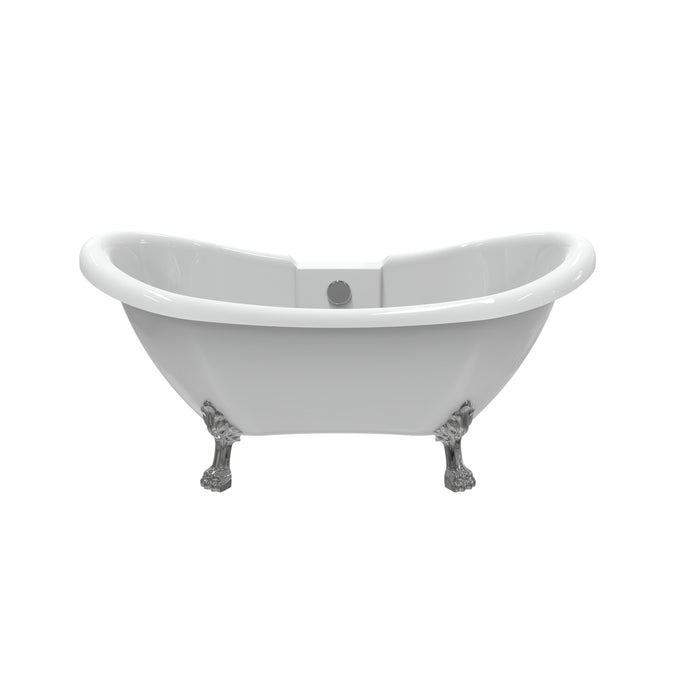 Monterrey 63" Acrylic Double Slipper Tub