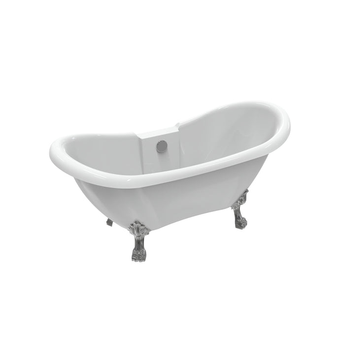 Monterrey 63" Acrylic Double Slipper Tub