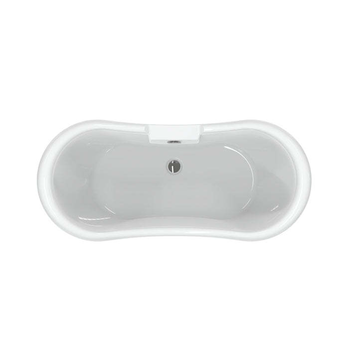 Monterrey 63" Acrylic Double Slipper Tub