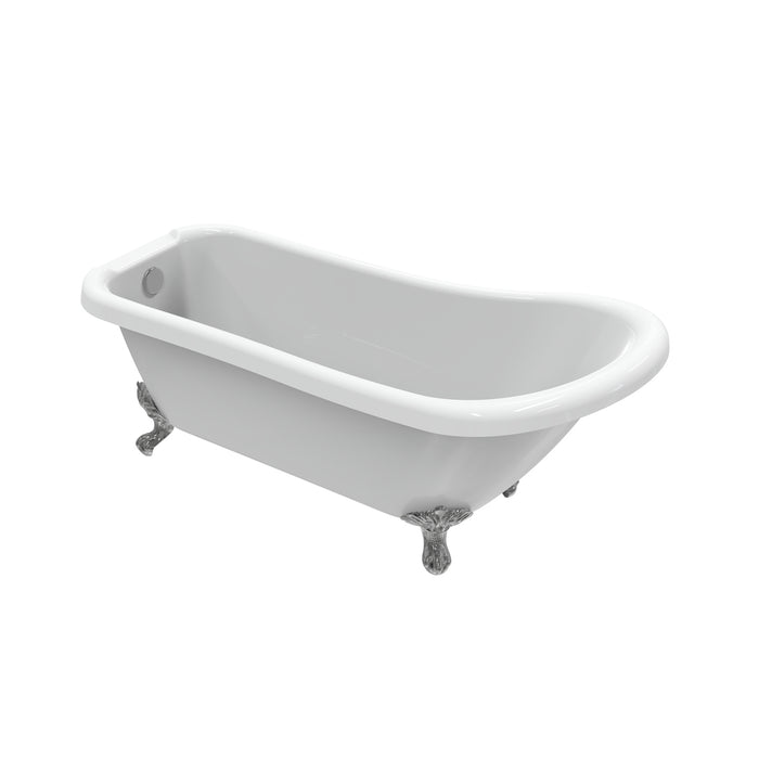 Kenney 67" Acrylic Slipper Tub