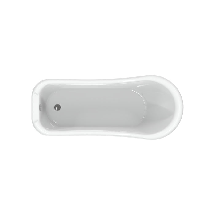 Kenney 67" Acrylic Slipper Tub