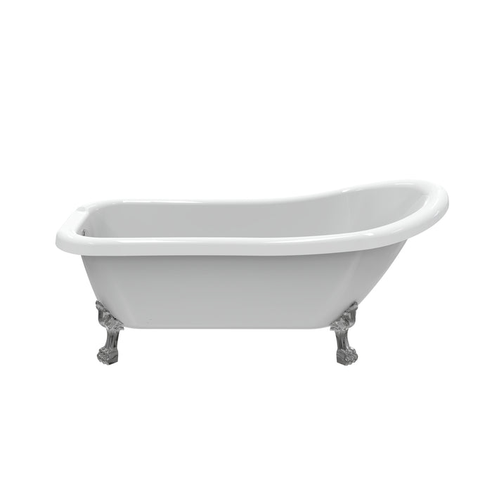 Kenney 67" Acrylic Slipper Tub