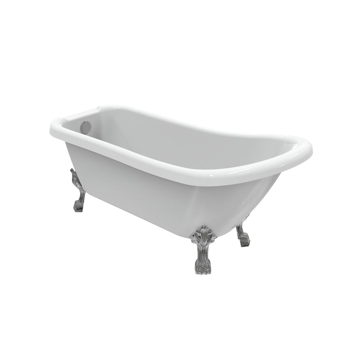Kenney 67" Acrylic Slipper Tub