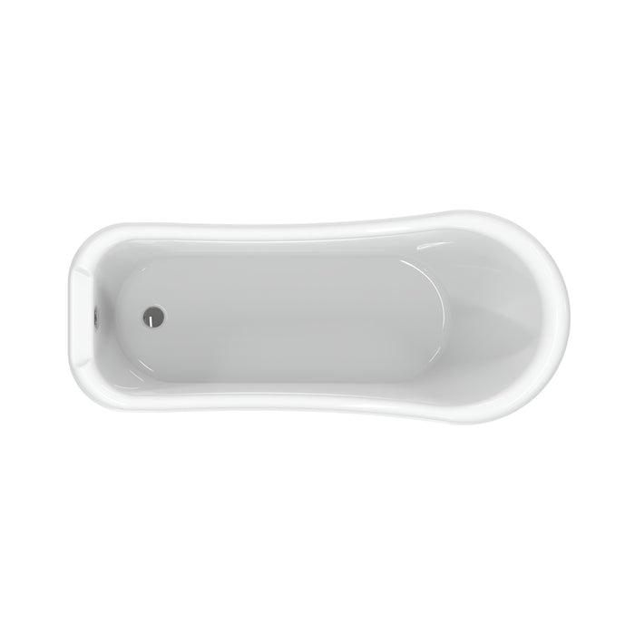 Kenney 67" Acrylic Slipper Tub