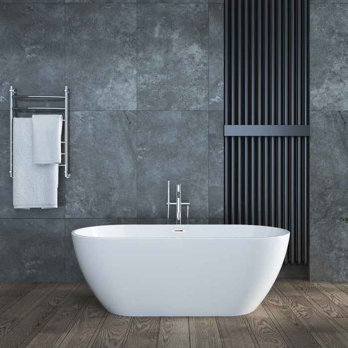 Juni 59" Acrylic Tub with Integral Drain and Overflow