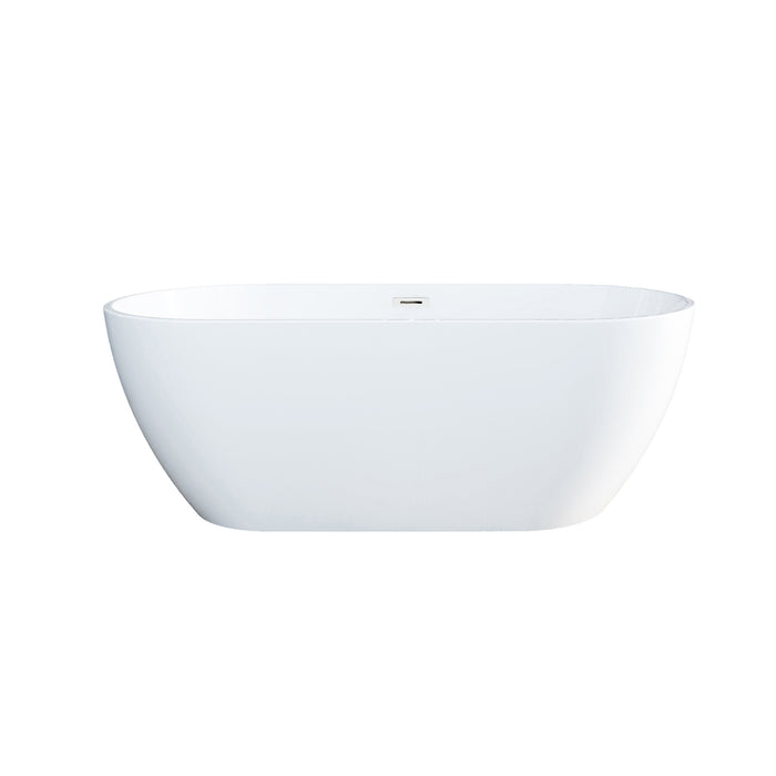 Juni 59" Acrylic Tub with Integral Drain and Overflow