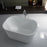 Camille 51" Acrylic Freestanding Tub With Internal Drain