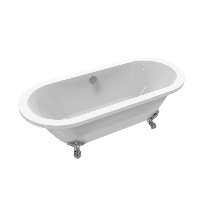 Compton 70" Acrylic Double Roll Top Tub