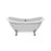 Merrick 69" Acrylic Double Slipper Tub