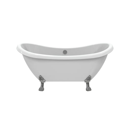 Merrick 69" Acrylic Double Slipper Tub