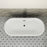 Nouri 66" Acrylic Freestanding Tub with Integral Drain in Matte Black
