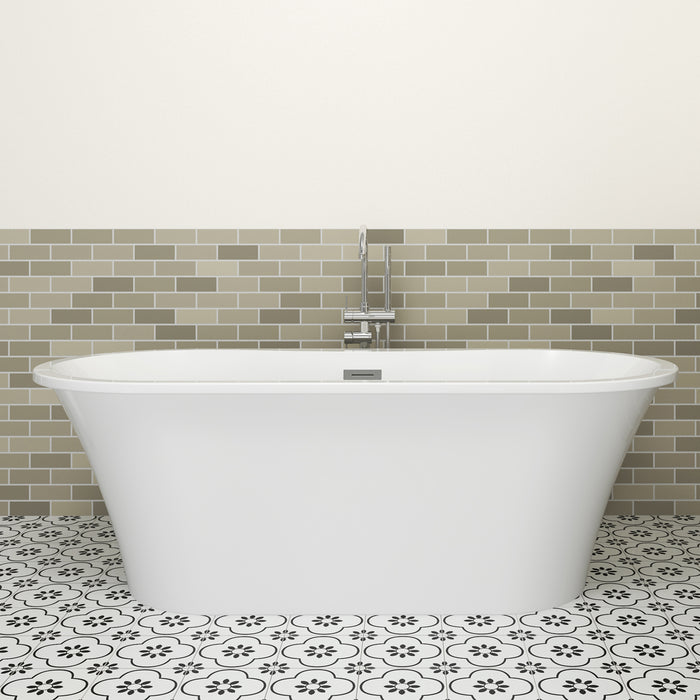 Nouri 66" Acrylic Freestanding Tub with Integral Drain