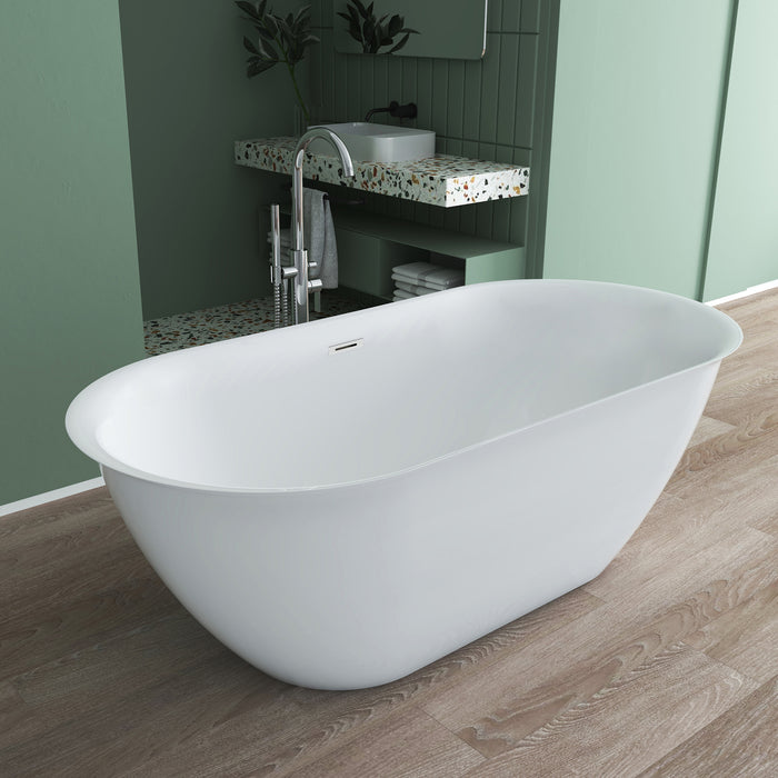 Shea 66" Acrylic Tub with Integral Drain and Overflow