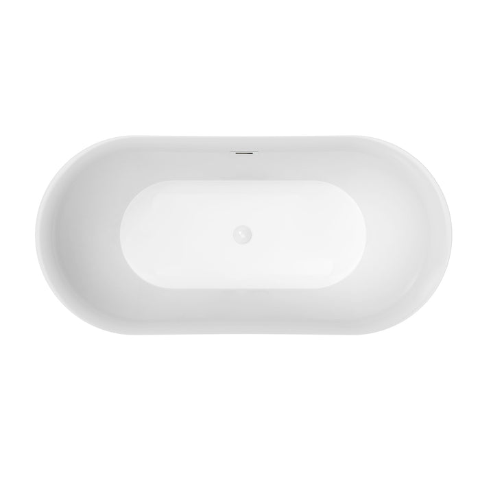 Shea 66" Acrylic Tub with Integral Drain and Overflow