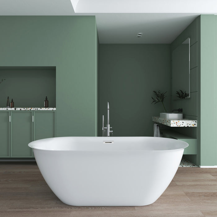 Shea 66" Acrylic Tub with Integral Drain and Overflow