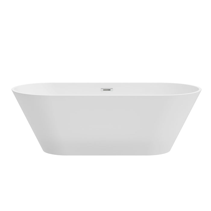 Roan 59" Acrylic Tub with Integral Drain and Overflow
