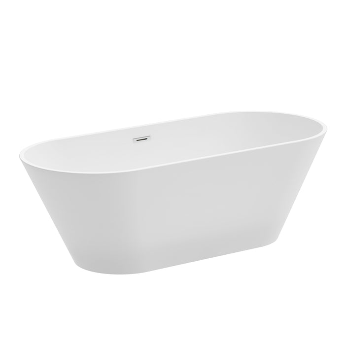 Roan 59" Acrylic Tub with Integral Drain and Overflow