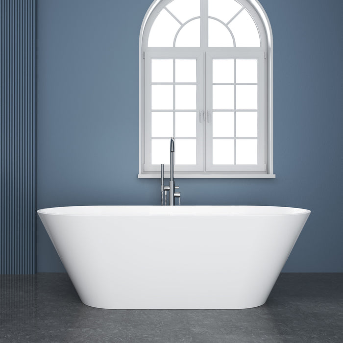 Roan 59" Acrylic Tub with Integral Drain and Overflow