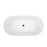 Porter 61" Acrylic Oval Tub in Gloss White