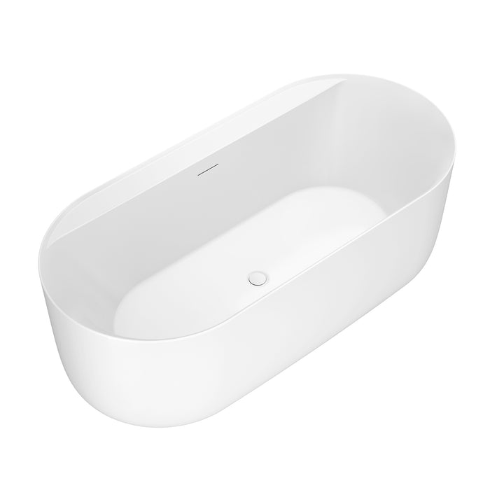 Rollins 67" Acrylic Tub in Matte White