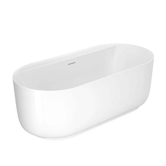 Rollins 67" Acrylic Tub in Gloss White