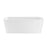 Tambora 67" Acrylic Rectangular Tub in Matte White
