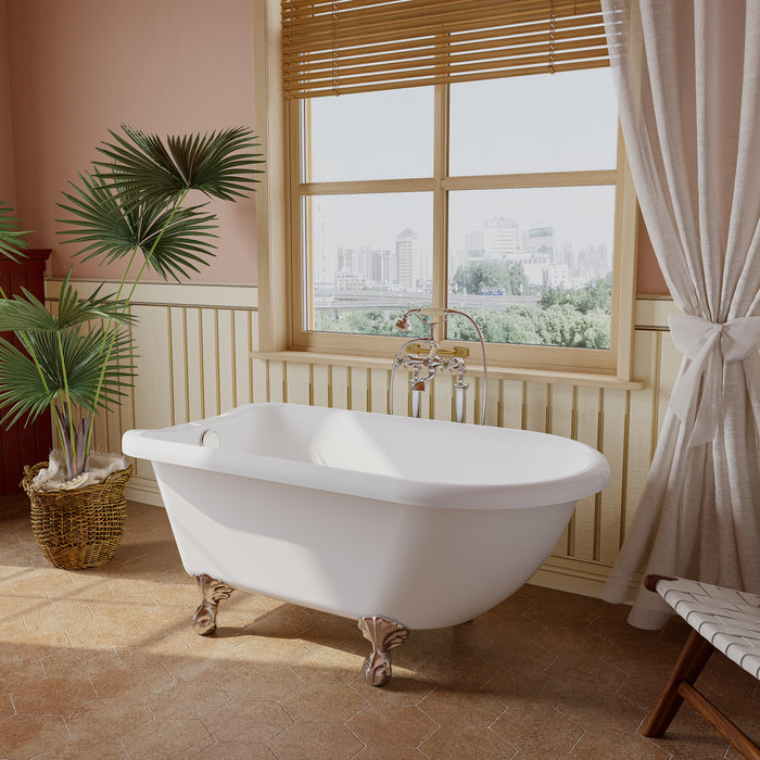 Alexia 55" Acrylic Roll Top Tub